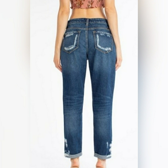 Kancan Distressed Boyfriend Jeans - Picture 5 of 11